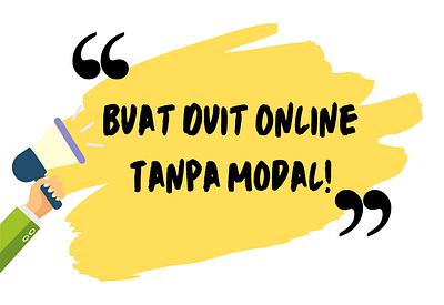Buat Duit Online Tanpa Modal!