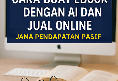 buat eBook, jual eBook online, AI tulis eBook, pendapatan pasif, Amazon KDP, Gumroad.